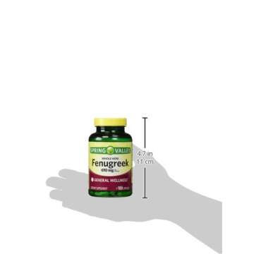 Spring Valley - Fenugreek 610 mg, 100 Capsules