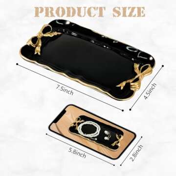 Vintage Decorative Tray Jewelry Tray Towel Tray Storage Tray Rings Necklace Bracelets Earrings Trays...