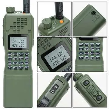 Baofeng AR-152 10W Ham Radio Tactical Powerful Dual Band Handheld Radio Long Range Baofeng UV-5R Upgrade Two Way Radio with Tactical Antenna,12000mAh Battery and Programming Cable Full Kit