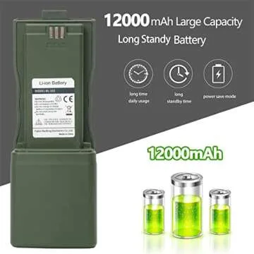 Baofeng AR-152 10W Ham Radio Tactical Powerful Dual Band Handheld Radio Long Range Baofeng UV-5R Upgrade Two Way Radio with Tactical Antenna,12000mAh Battery and Programming Cable Full Kit