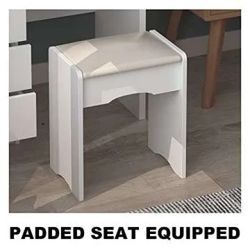 Elegant FAMAPY Makeup Vanity Set with Large Storage