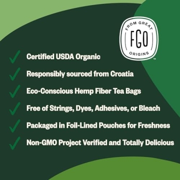 FGO Organic Nettle Leaf Tea, Eco-Friendly & Caffeine-Free