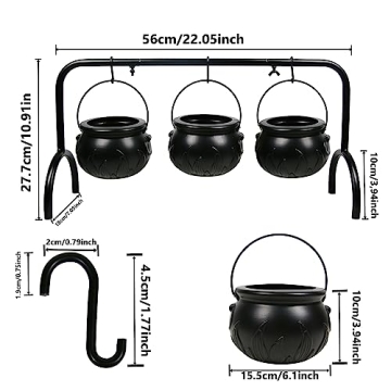 Darnassus Halloween Cauldron Rack Set - Halloween Decor
