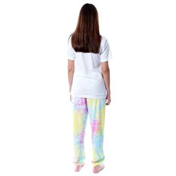 INTIMO Saved By The Bell Womens' Character Bayside TV Show Sleep Pajama Set (Large) Multicolored