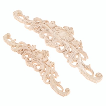 MUXSAM Wooden Carved Appliques for Elegant Home Decor