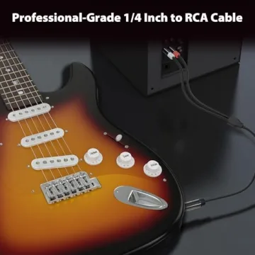 Cyberguys 1/4 Inch to RCA Cable for Clear Audio Connections