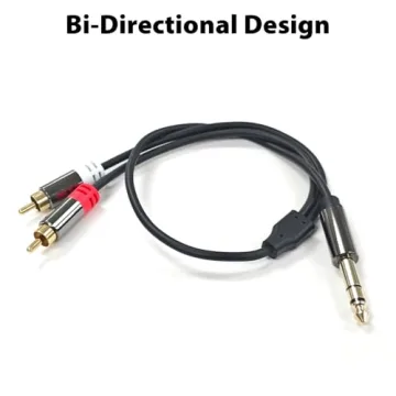 Cyberguys 1/4 Inch to RCA Cable for Clear Audio Connections