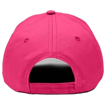 DALIX Women's Hot Pink Cotton Cap Lightweight & Adjustable