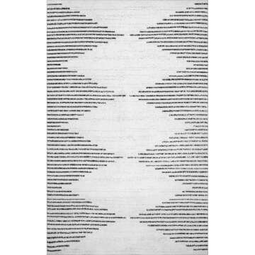 nuLOOM Machine Washable Area Rug in Romina White
