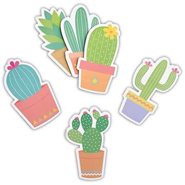 Cactus Sticky Notes Set for Fun Note-taking Essentials
