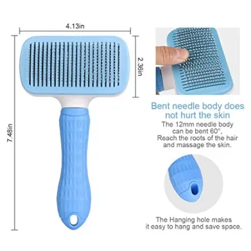 Atlamia Self Cleaning Slicker Brush for Effortless Grooming