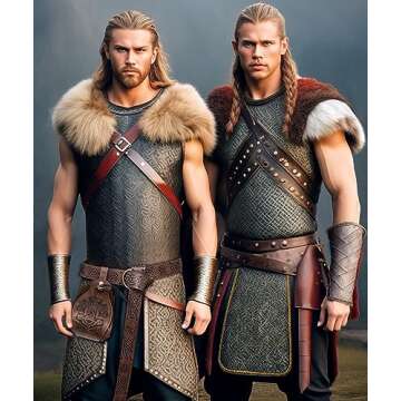 Popeoiuh Medieval Leather Belt Pouch for Men Women Portable Drawstring Waist Bag Pack Brown Vintage ...