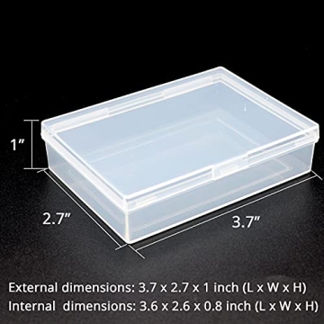 SOSOHOME 6 Pack Clear Plastic Card Deck Boxes Secure Storage