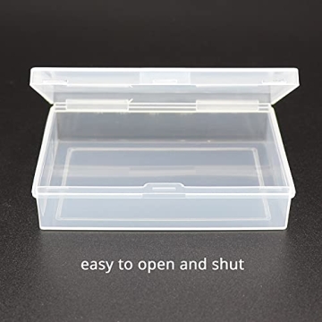 SOSOHOME 6 Pack Clear Plastic Card Deck Boxes Secure Storage