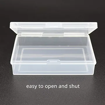 SOSOHOME 6 Pack Clear Plastic Card Deck Boxes Secure Storage