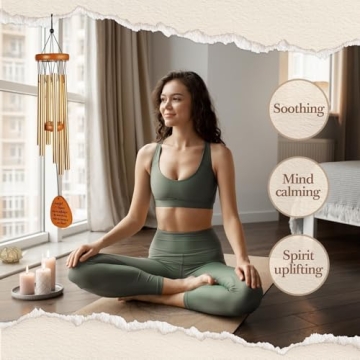 SteadStyle Thank You Gifts, Forever Grateful Wind Chime with Engraved Thank You Message, Thank You Gifts for Women, Friends, Family, Teachers, Coworkers, Employee Appreciation Gift