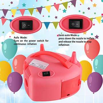 Electric Balloon Pump - Portable Dual Nozzle Inflator