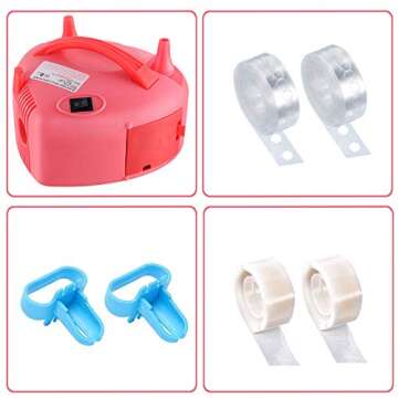 Electric Balloon Pump - Portable Dual Nozzle Inflator