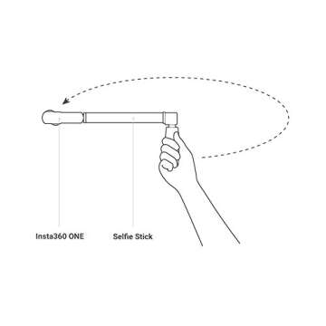 Insta360 Bullet Time Bundle: Selfie Stick & Handle