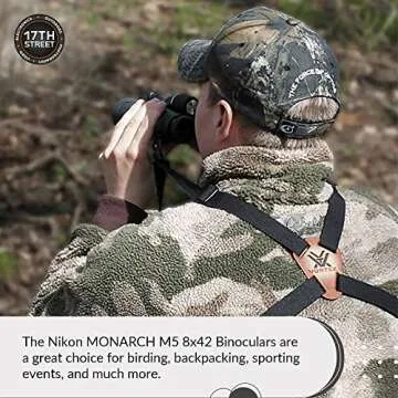 Nikon 16767 Monarch M5 8x42 Binocular Bundle with Accessories