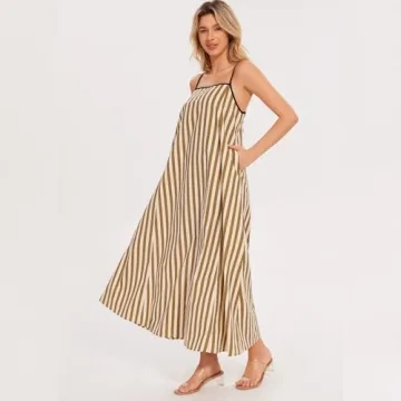 Shy Velvet Women's Summer Linen Maxi Dress - Comfortable & Stylish