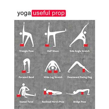 CWM EVA Yoga Block 1 Pack and High Density EVA Foam Yoga Brick to Support and Deepen Poses Black