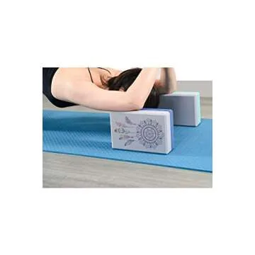 CWM EVA Yoga Block 1 Pack and High Density EVA Foam Yoga Brick to Support and Deepen Poses Black