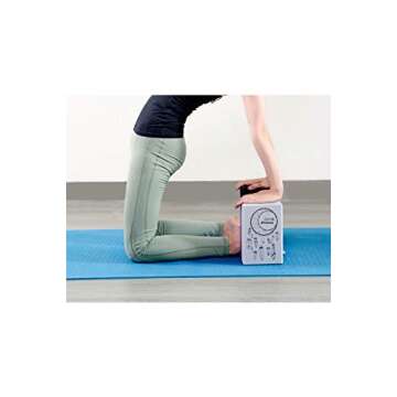 CWM EVA Yoga Block 1 Pack and High Density EVA Foam Yoga Brick to Support and Deepen Poses Black