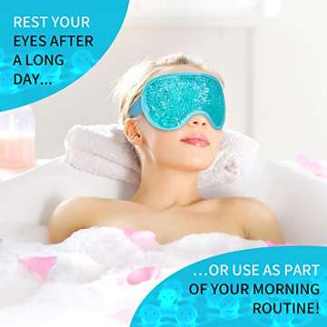 Cooling Eye Mask - Reusable Gel Bead Sleeping Mask