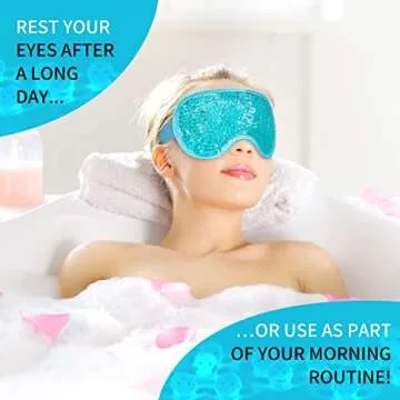 Cooling Eye Mask - Reusable Gel Bead Sleeping Mask