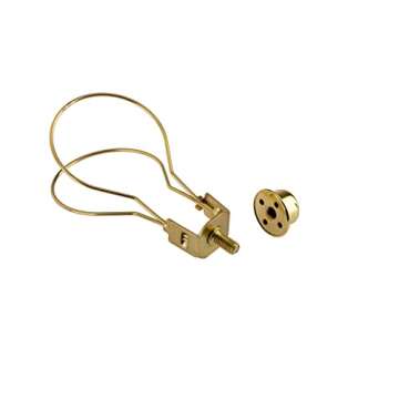 Creative Hobbies® Lamp Shade Light Bulb Clip Adapter Clip on with Shade Attaching Finial Top - Gold