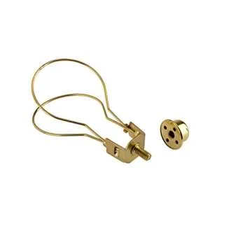 Creative Hobbies® Lamp Shade Light Bulb Clip Adapter Clip on with Shade Attaching Finial Top - Gold