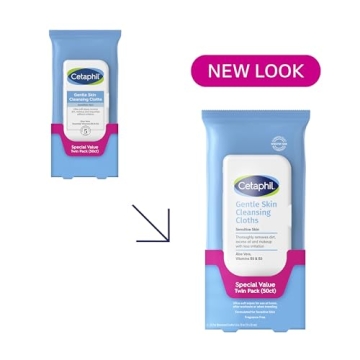 Cetaphil Gentle Skin Cleansing Cloths Ideal for Sensitive Skin