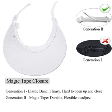 Large Brim Sun Visor Hat Women UPF50+ UV Protection