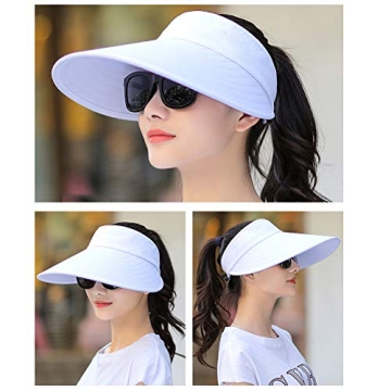 Large Brim Sun Visor Hat Women UPF50+ UV Protection