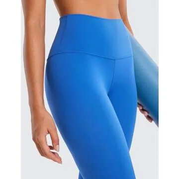 CRZ YOGA Butterluxe High Waisted Lounge Leggings 28'' - Workout Yoga Pants for Women Buttery Soft Sparkle Blue Medium
