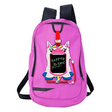 Boogie Board Kids Sketch Pals Portable Authentic Doodle Board, 4-inch Reusable Drawing Pad with Attached Stylus, Perfect for Travel & Road Trips for Kids Ages 4+, Unicorn
