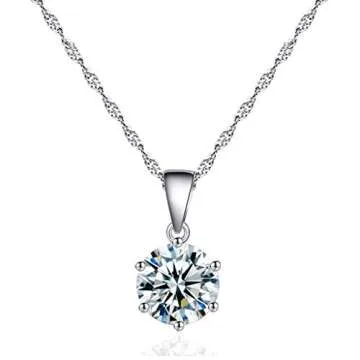 iLH Clearance Deals Fahion Women Charm Bridal Engagement Crystal Rhinestone Snowflake Pendant Necklace Jewelry Gift by (A)