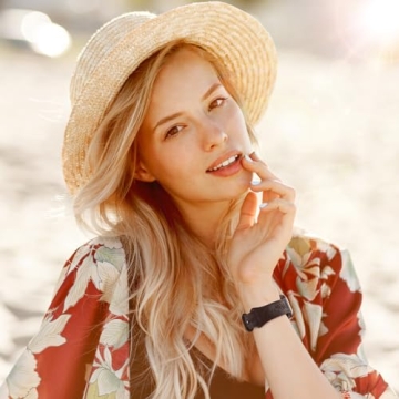 Stylish Floral Engraved Apple Watch Band in Various Colors