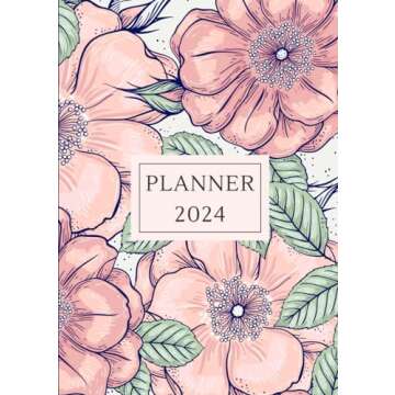Simple Floral Monthly Planner 2024 - Organize Your Life with Elegance