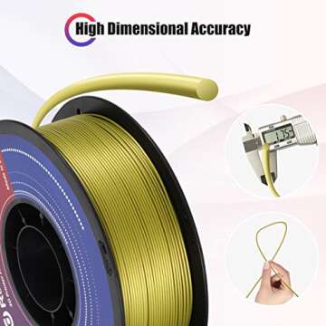RongTong PLA Pro 3D Printer Filament Olive Green 1.75mm