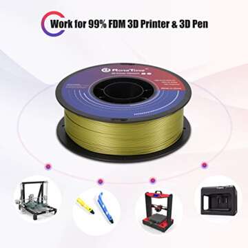 RongTong PLA Pro 3D Printer Filament Olive Green 1.75mm