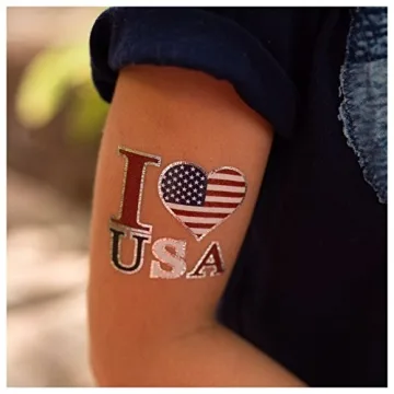24 Patriotic Temporary Tattoos for July 4th Celebrations