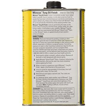 Minwax, pint 47500000 Tung Oil Finish