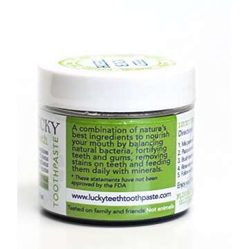 Charcoal Toothpaste Xtra Whitening Toothpaste - by Lucky Teeth - All Natural, Organic, Remineralizin...