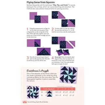 Quick & Easy Quilt Block Builder: Frustration-Free Instructions for Piecing; How-To Illustrations & Easy-to-Follow Charts