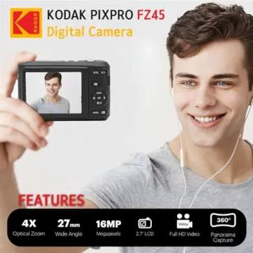 Kodak PIXPRO FZ45 Digital Camera Bundle for Stunning Photography