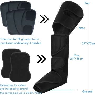 CINCOM Leg Compression Massager for Pain Relief