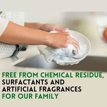 Zero Waste Natural Dish Soap Bar (Pack of 3 Bars) - Solid Vegan Dishwashing Block - Cold Processed, ...