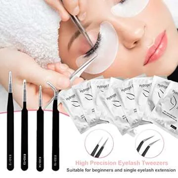 154pcs Eyelash Extension Practice Set for Professionals